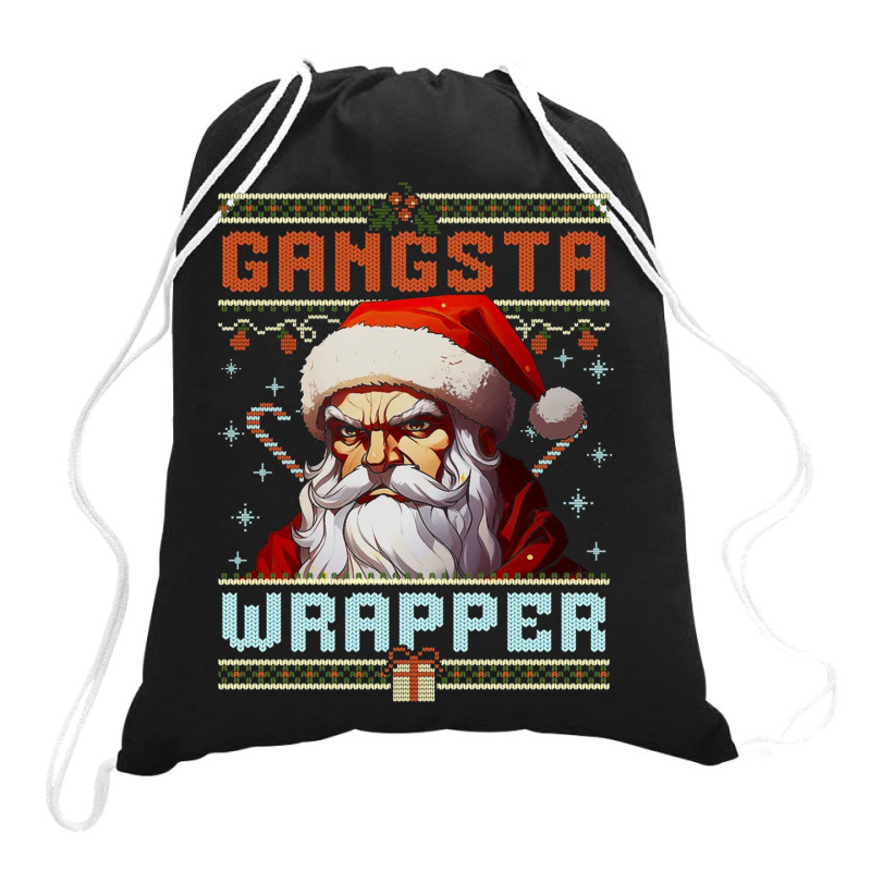 Gangsta Wrapper Drawstring Bags | Artistshot