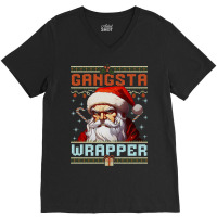 Gangsta Wrapper V-neck Tee | Artistshot