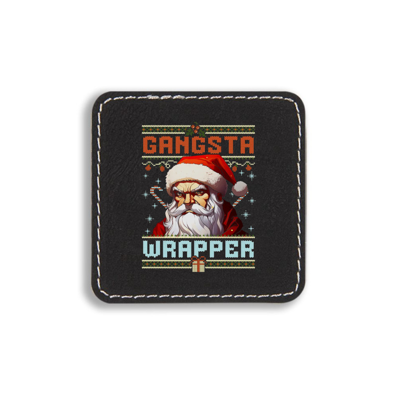 Gangsta Wrapper Square Leatherette Patch | Artistshot