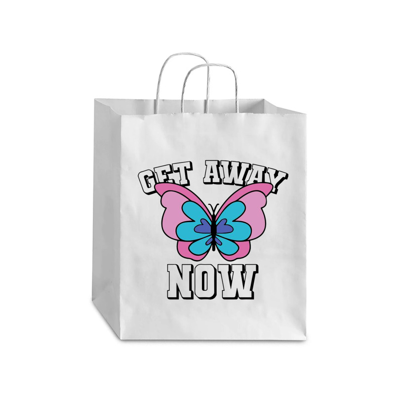 Get Away Now Debie Paper Bag - 10 X 5 X 13 | Artistshot