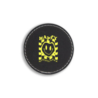 Happy Smile Rebuild Effect Round Leatherette Patch | Artistshot