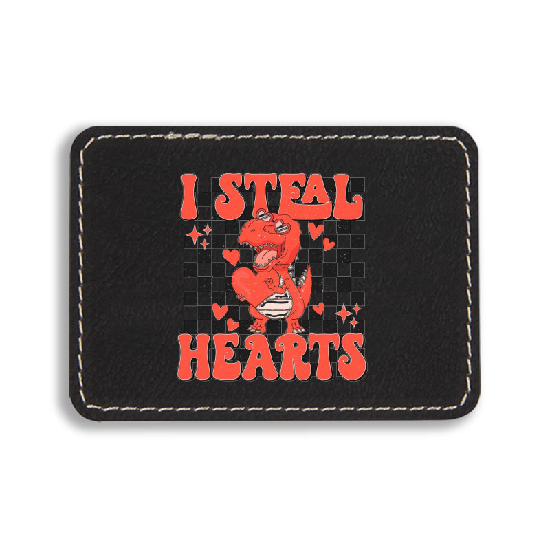 I Steal Hearts Rectangle  Leatherette Patch | Artistshot