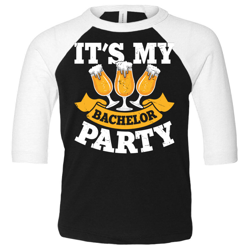 It's My Bachelor Party Toddler 3/4 Sleeve Tee | Artistshot