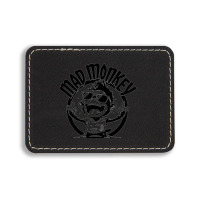 Mad Monkey Rectangle  Leatherette Patch | Artistshot