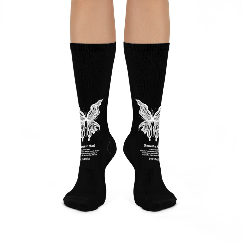 Memento Mori Crew Socks | Artistshot