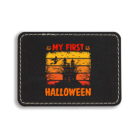 My First Halloween Rectangle  Leatherette Patch | Artistshot