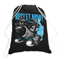 Rocket Now Drawstring Bags | Artistshot