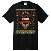 Santa's Main Deer-iver Basic T-shirt | Artistshot