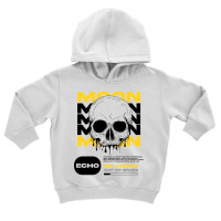 Skull With Moon Toddler Hoodie | Artistshot