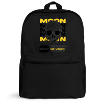 Skull With Moon Backpack | Artistshot