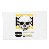 Skull With Moon Dornier Rug | Artistshot