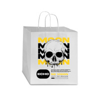 Skull With Moon Star Paper Bag - 13 X 7 X 13 | Artistshot