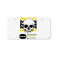 Skull With Moon Bicycle License Plate | Artistshot