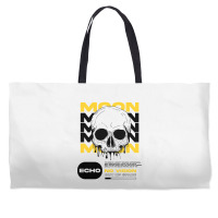 Skull With Moon Weekender Totes | Artistshot