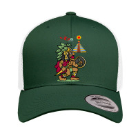 Ancient Aztec Warrior Dln8 Aliens At Tenochtitlan T Shirt Retro Trucker Cap | Artistshot