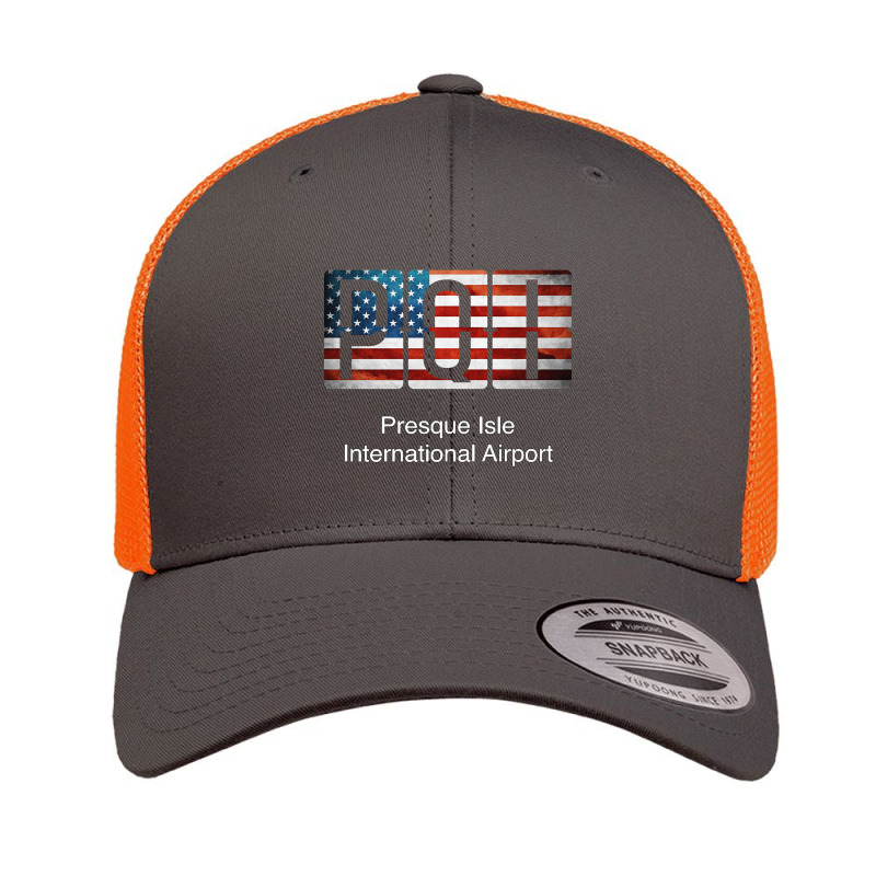 Pqi Presque Isle International Airport Retro Trucker Cap | Artistshot