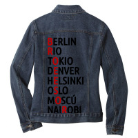 Heist Team Ladies Denim Jacket | Artistshot