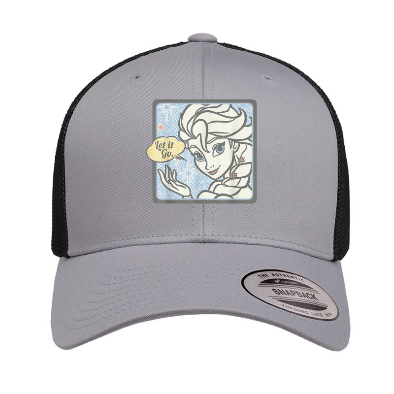 Frozen Elsa Let It Go Tonal Stamp Graphic Retro Trucker Cap by CharlizeShanon | Artistshot