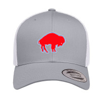 Buffalo Standing Red Retro Trucker Cap | Artistshot