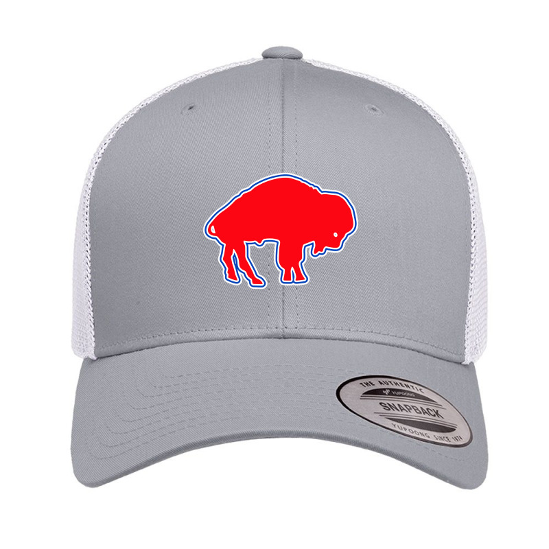 Buffalo Standing Red Retro Trucker Cap by Kosdapen517 | Artistshot