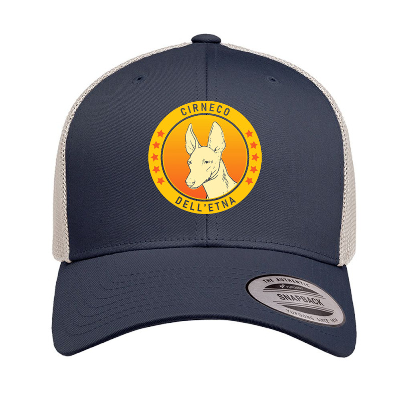 Cirneco Delletna Cirneco Dell' Etna Dog Portrait Retro Trucker Cap | Artistshot