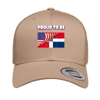 Proud To Be Dominican And American Flag July 4th T Shirt Retro Trucker Cap | Artistshot