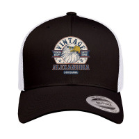 Retro Bald Eagle Alexandria Louisiana Vintage Limited Edition Retro Trucker Cap | Artistshot