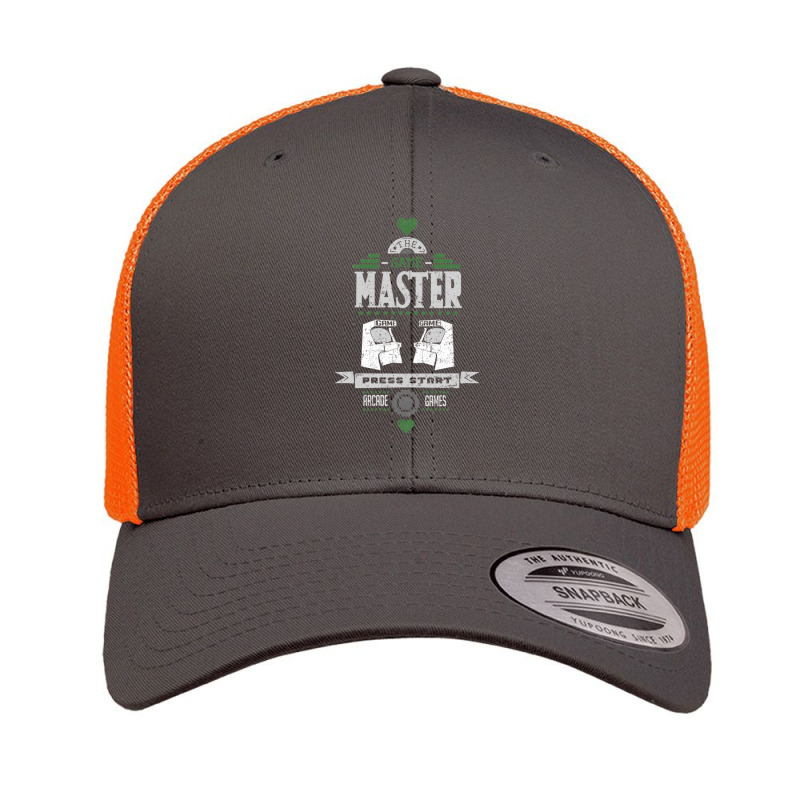 Game Master Gaming Press Start Arcade Gamer Retro Trucker Cap by saterseim | Artistshot