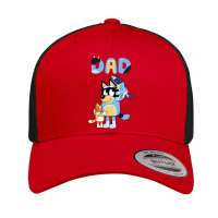 Dad Playing Son And Daughter Retro Trucker Cap | Artistshot