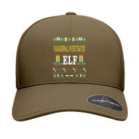 Paranormal Investigator Elf Christmas Seamless Cap | Artistshot