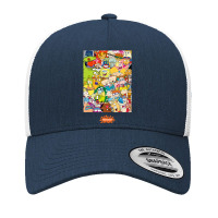 Group Shot Center Square All 90s Characters Yupoong Trucker Cap | Artistshot