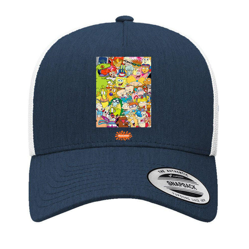 Group Shot Center Square All 90s Characters Yupoong Trucker Cap by buiduchai | Artistshot