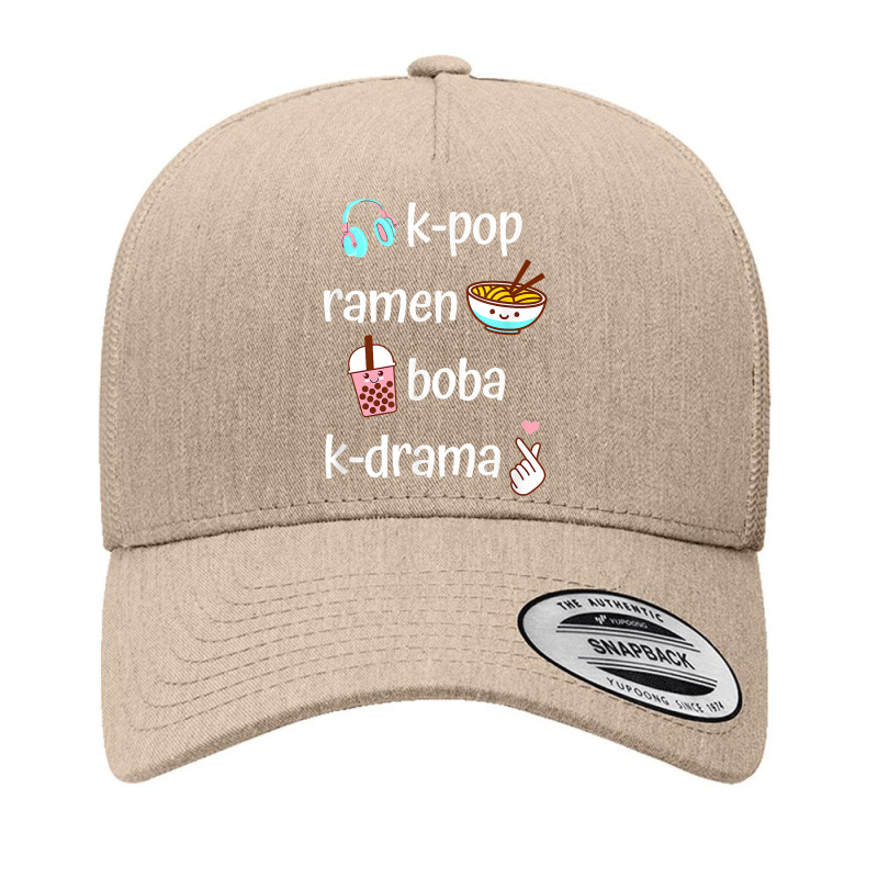 Cute Kawaii K-pop Ramen Boba Bubble Tea K-drama Lover Yupoong Trucker Cap | Artistshot