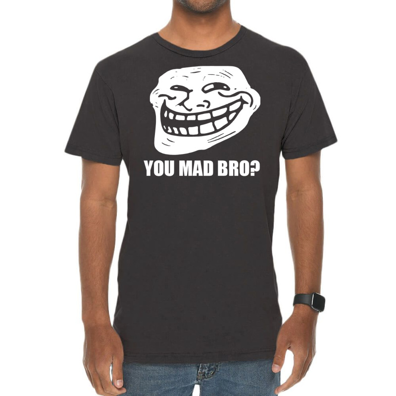 Troll Face Original Meme Smile Mad Men's Graphic T Shirt Tees