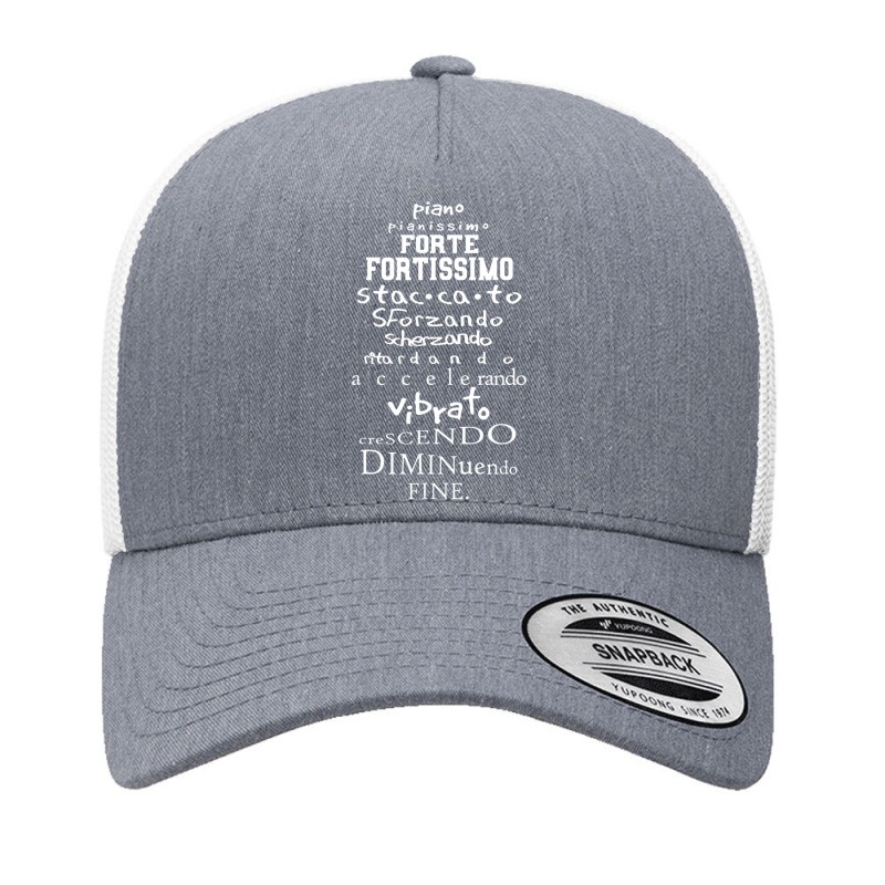 For Music Teacher Italian Musical Terms Words List Men Yupoong Trucker Cap by cm-arts | Artistshot