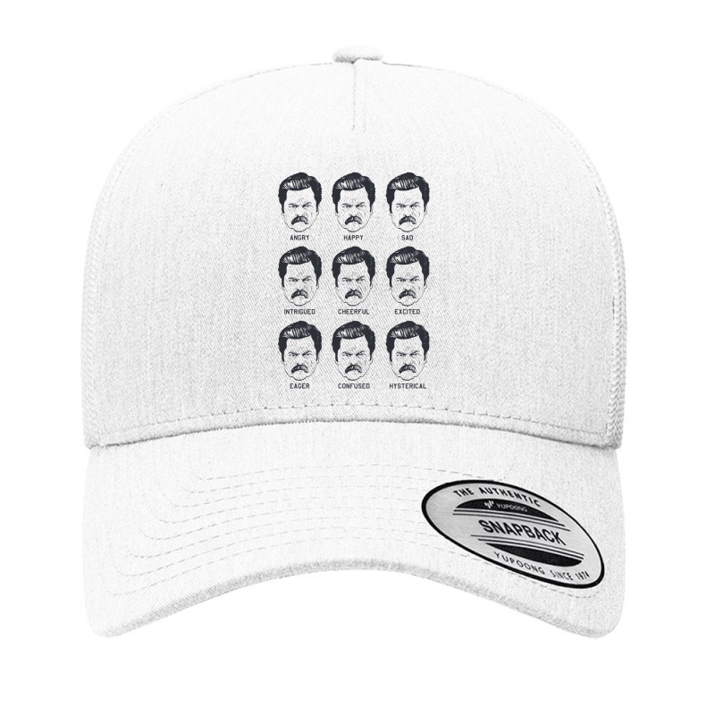 Ron Swanson Emotions Parks And Recreation Yupoong Trucker Cap by cm-arts | Artistshot