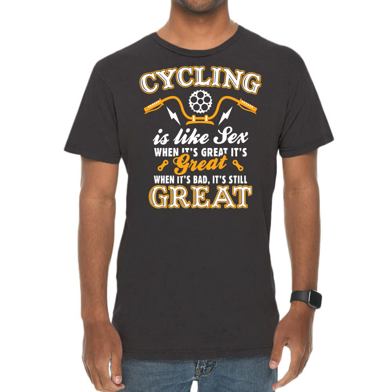 Cycling Is Like Sex Vintage T-shirt | Artistshot