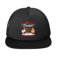 All I Want For Christmas Is More Chickens Santa Hat Lights Foam Snapback Hat | Artistshot