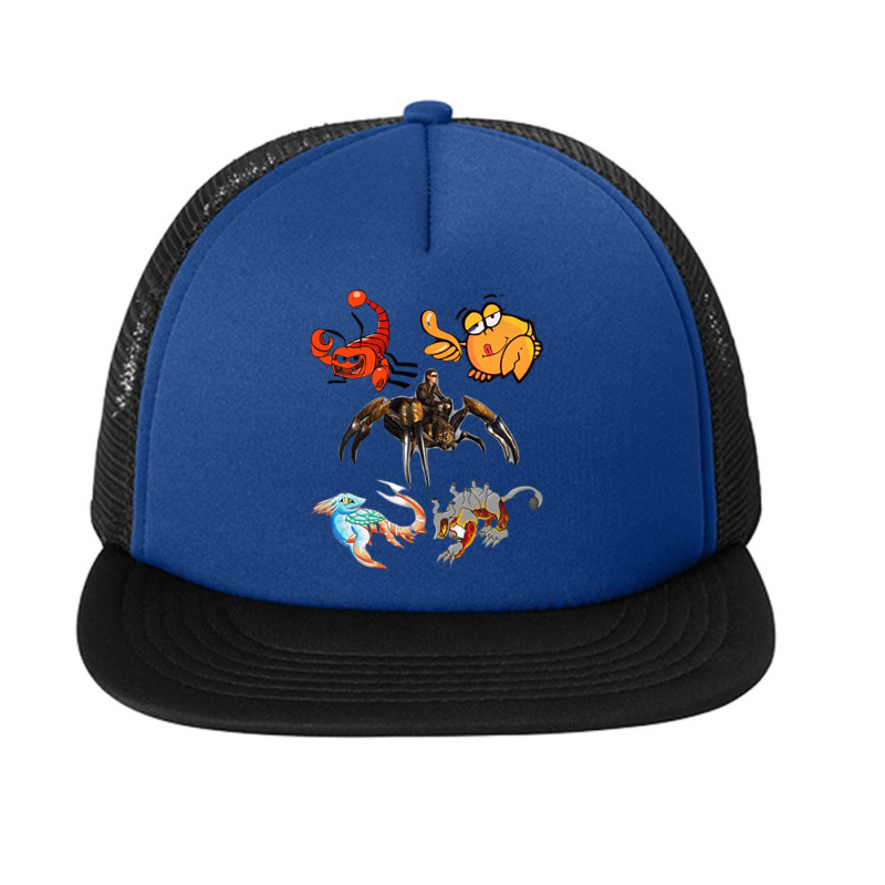 Crustaceancore Ocean Lovers Sea Life Animal Lovers 4 Foam Snapback Hat | Artistshot