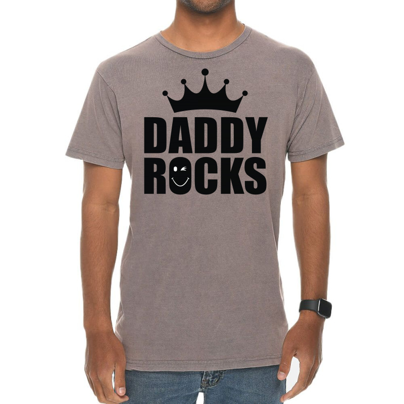 Daddy Rocks Vintage T-shirt | Artistshot