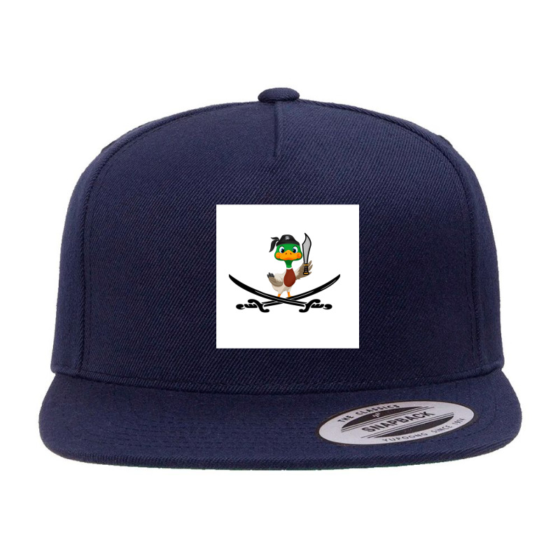 Captain Duck A Duck With A Sword 5 panel snapback cap by cm-arts | Artistshot