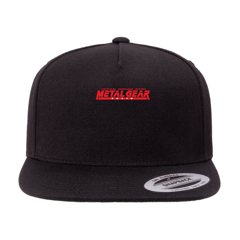 Metal Gear Solid   1 5 panel snapback cap by cm-arts | Artistshot