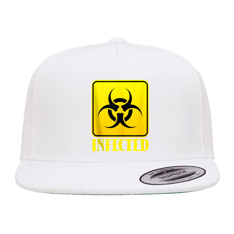 Infected Lazy Halloween Costume Cool Biohazard Symbol Zombie Tank Top 5 Panel Snapback Cap | Artistshot