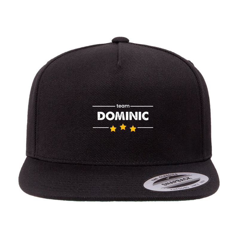 Family Name Surname Or First Name  Team Dominic T Shirt 5 panel snapback cap by cm-arts | Artistshot