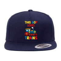 This Boy Loves Trains Locomotives And Wagon! Kid Boys Train T Shirt 5 Panel Snapback Cap | Artistshot