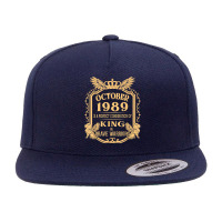 King Born In October 1989 Is A Combination King Birthday Gif T Shirt 5 Panel Snapback Cap | Artistshot