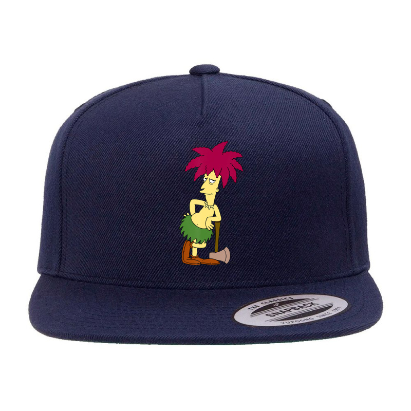 The Simpsons Sideshow Bob With Axe V2 5 panel snapback cap by Kanmopsuk45 | Artistshot