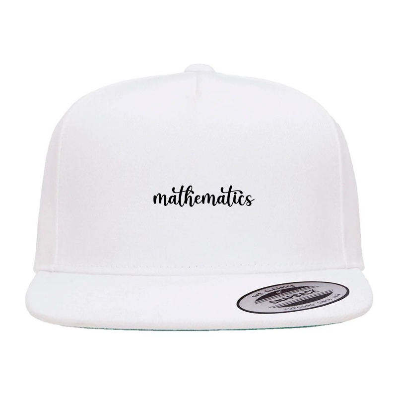 Mathematics Label 5 Panel Snapback Cap | Artistshot