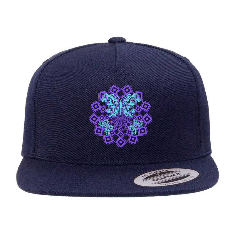 Butterfly Mandala Pattern, Butterfly Mandala, Butterfly Mandala Lover, 5 panel snapback cap by SHOPTTTTR5 | Artistshot