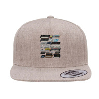 Synthesizer And Drum Machine Fan Collection 5 Panel Snapback Cap | Artistshot